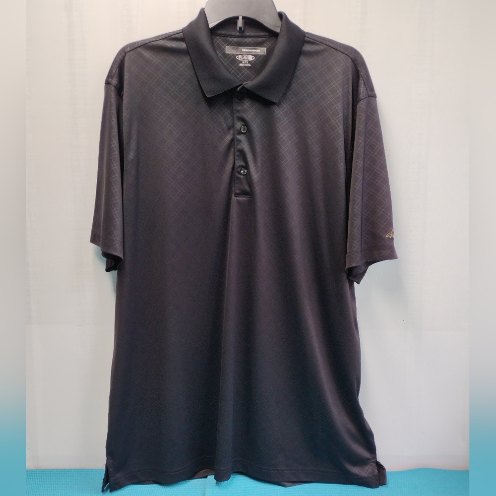Greg Norman Play Dry Men's Black Polo Shirt Size XL